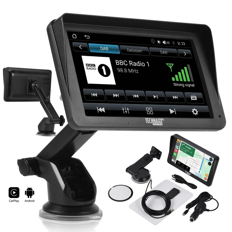 Technaxx TX-361 7 Inch Wireless CarPlay & Android Auto Monitor - Image 1