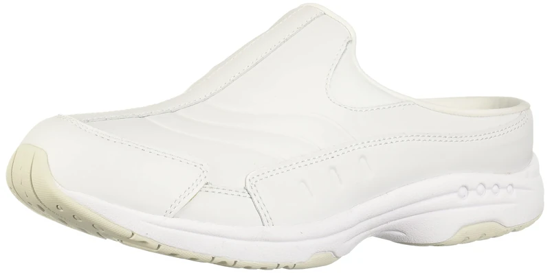 Easy Spirit Women's Tourguide Mule, White Leather, 5.5 UK