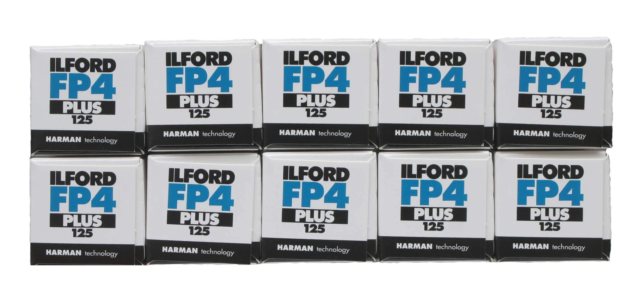 Ilford FP4+ Black & White film, 120/125 asa, multipack of 10 [Camera]