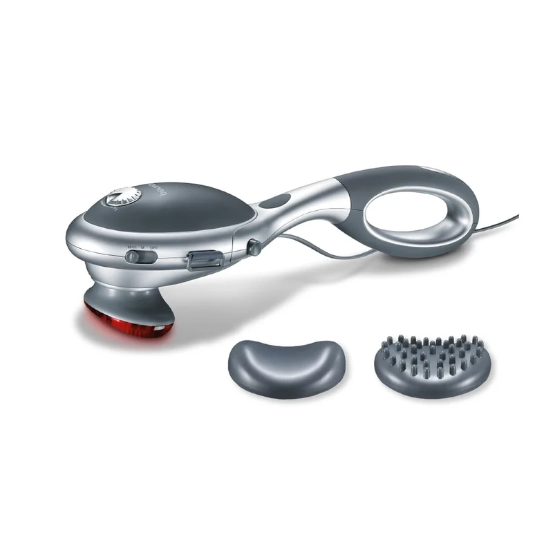 Beurer MG70 Infrared Tapping Massager with removable Handle, Percussion massage for your back, neck, arms and legs, Optional infrared heat, Detachable handle, 2 massage attachments, 2 intensities