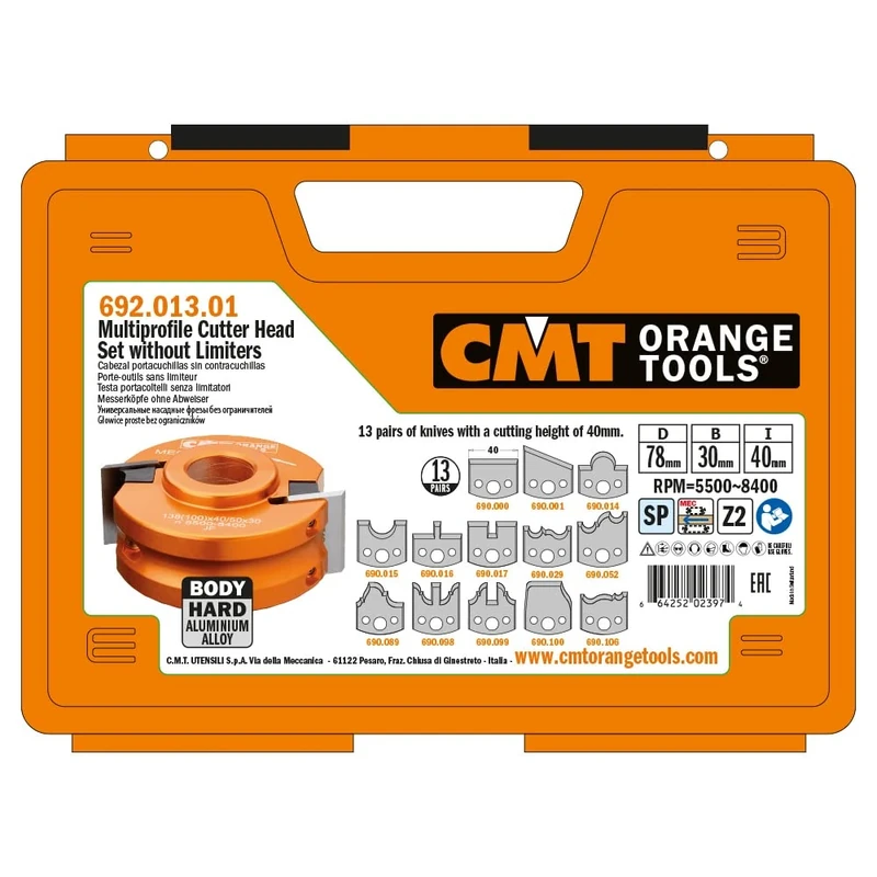 CMT 692.013.01-13-PCE Multiprofile Set D=78X40 F=30
