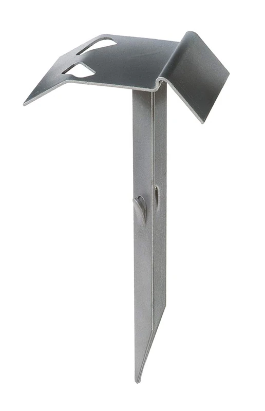 Alberts 210854 Gate stop | for driving in or setting in concrete | hot-dip galvanised | 125 x 47 mm