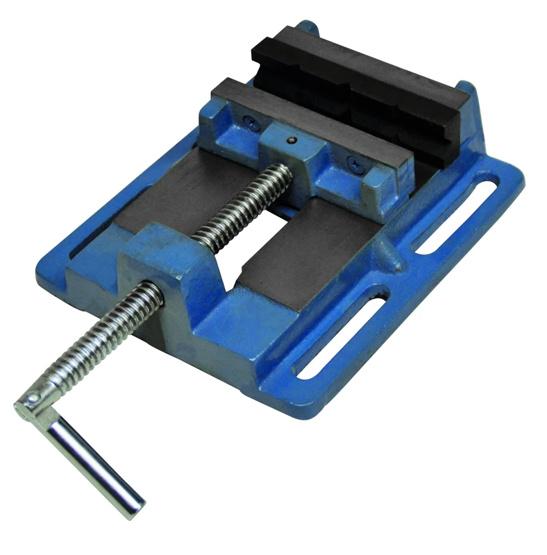 Güde 38320 Machine Vice 125 mm Wide Jaws Solid Cast Also Suitable for Round Material - Image 1