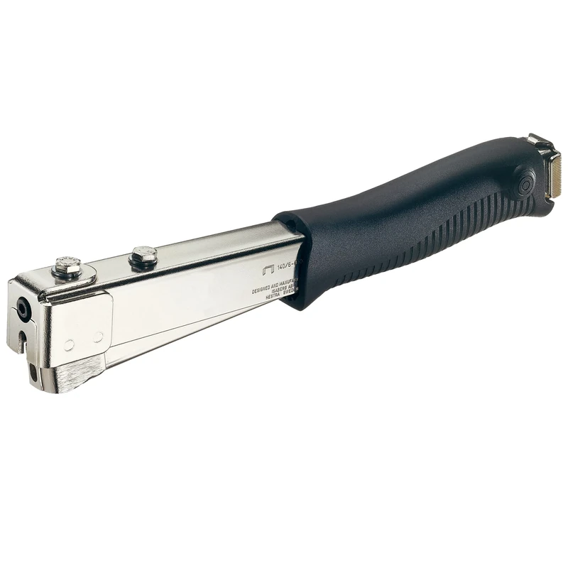 Rapid R11 Hammer Tacker for Roofing/Membranes/Carpeting, Strong All-Steel Construction, Hammer Stapler, Uses Flatwire Staples No. 140, 6-10mm, Boxed (20725901), Silver/Black