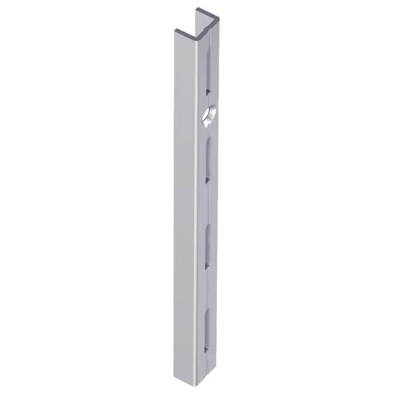 Element System 10000-00023 Classic Regalsystem Single Row Sturdy Hanging Rails for Flexible mounting of Shelf Systems, for Wall Shelves, Steel, White Aluminium, 100 cm