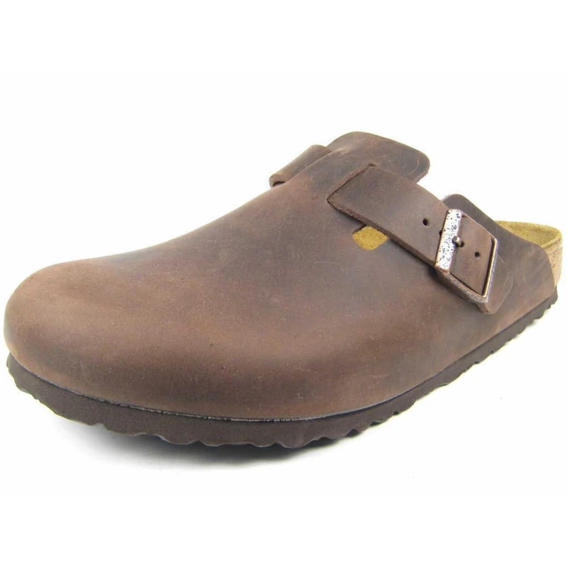 Birkenstock Boston Greased Leather, Men's Clogs, Brown (Habana), 7.5 UK (41 EU) - Image 1
