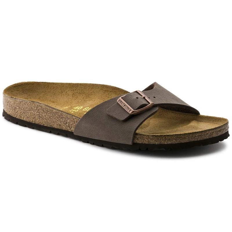 Birkenstock Madrid, Unisex-Adults Sandals, Brown (Mocca Nubuck), 4.5 UK(37 EU)