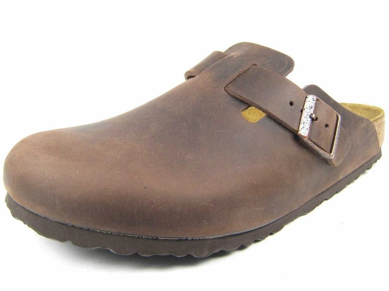 Birkenstock Boston Greased Leather, Men's Clogs, Brown (Habana), 11 UK (46 EU)