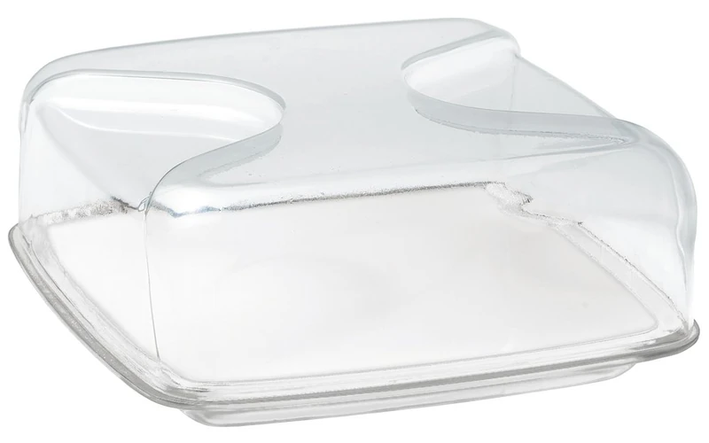 Guzzini - Gocce, Square Cheese Dish Set - Transparent, 25,5 25,5 x h11,5 cm - 27000000