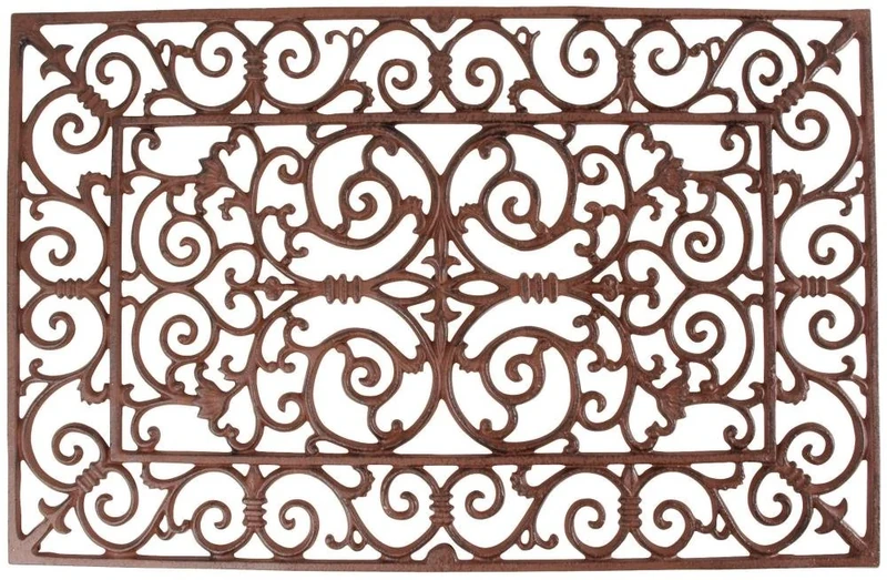 Esschert LH38 46 x 72 x 2cm Small Cast-Iron Doormat Cast Iron - Brown
