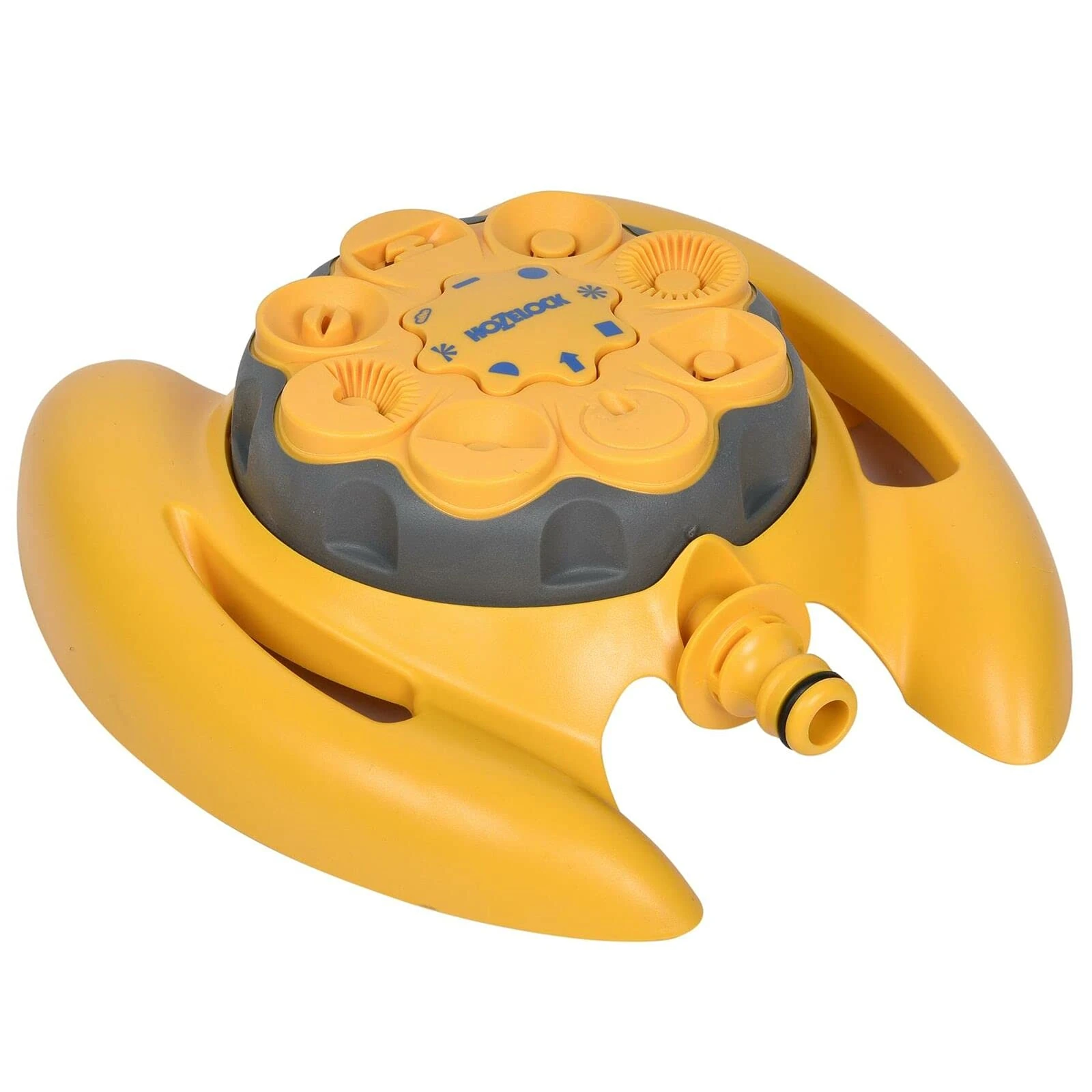 HOZELOCK - Sprinkler Rotating 79 m² : Small-area Base-mounted Spray Sprinkler (ø 10m), Ideal for Small Gardens: 8 Spray Patterns [2515P0000]