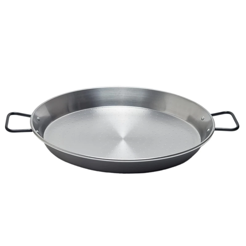 Garcima Polished Steel Paella Pan, Grey, 50 cm