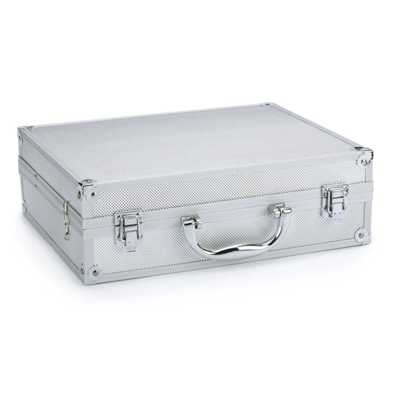 Top Performance Clipper Cases — Durable Aluminum Clipper Cases for Professional Pet Groomers, Chrome - Image 1