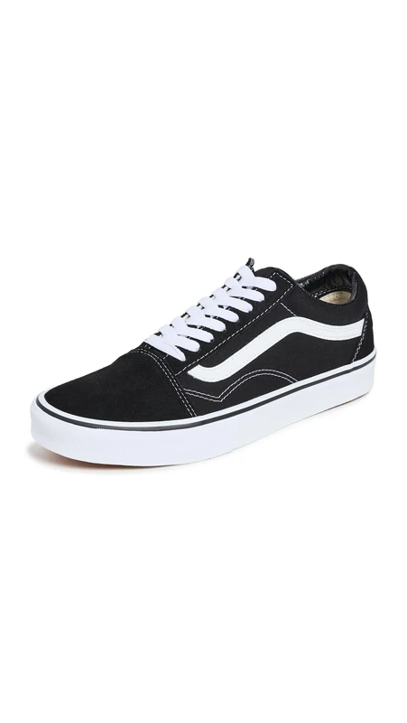 Vans Unisex Adults Old Skool Classic Suede/Canvas Sneakers, Black (Black/White), 7 UK (40.5 EU)