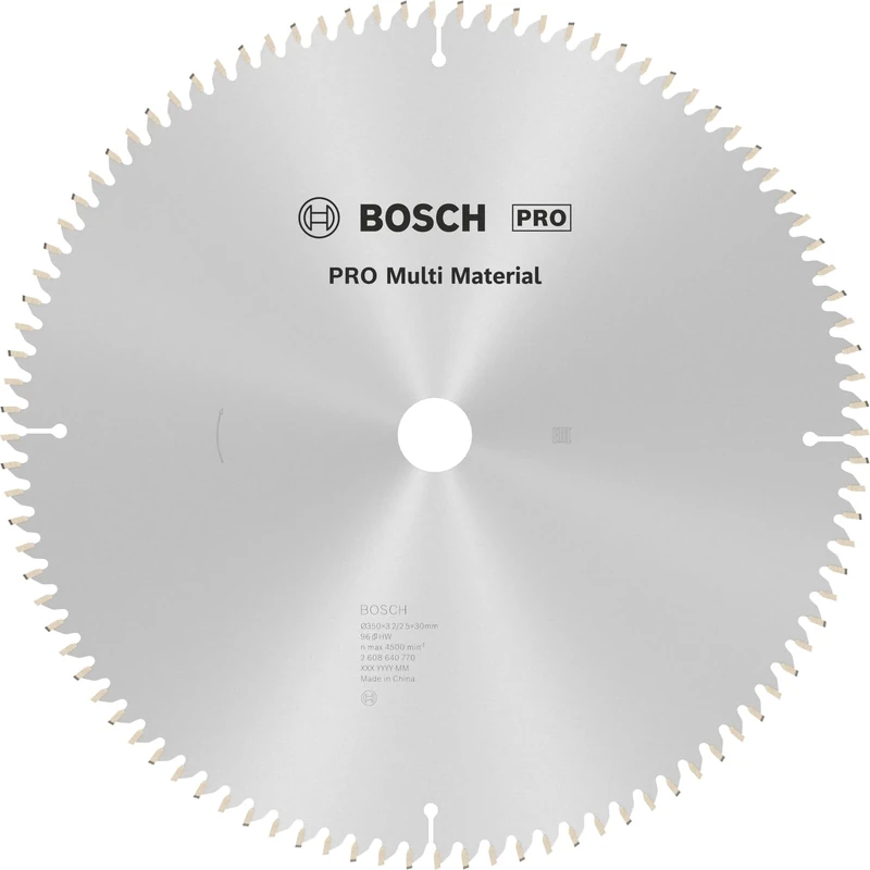 Bosch 1x PRO Multi Material Circular Saw Blade for Corded Mitre Saws (for Aluminium, Plastics, Ø mm, Professional Accessory Mitre Circular Saw)