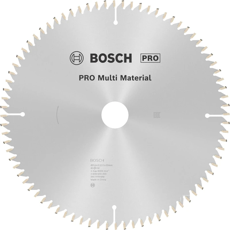 Bosch 1x PRO Multi Material Circular Saw Blade for Corded Mitre Saws (for Aluminium, Plastics, Ø mm, Professional Accessory Mitre Circular Saw)
