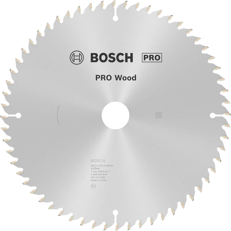 Bosch 1x PRO Wood Circular Saw Blade for Corded Mitre Saws (for Softwood, Hardwood, Ø mm, Professional Accessory Mitre Circular Saw)