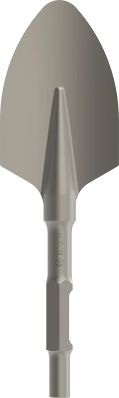 Bosch 1x PRO Hex 30-4C Spade Chisel, Rounded (for Soil, Gravel, Ø mm, Professional Accessory Demolition Hammer)