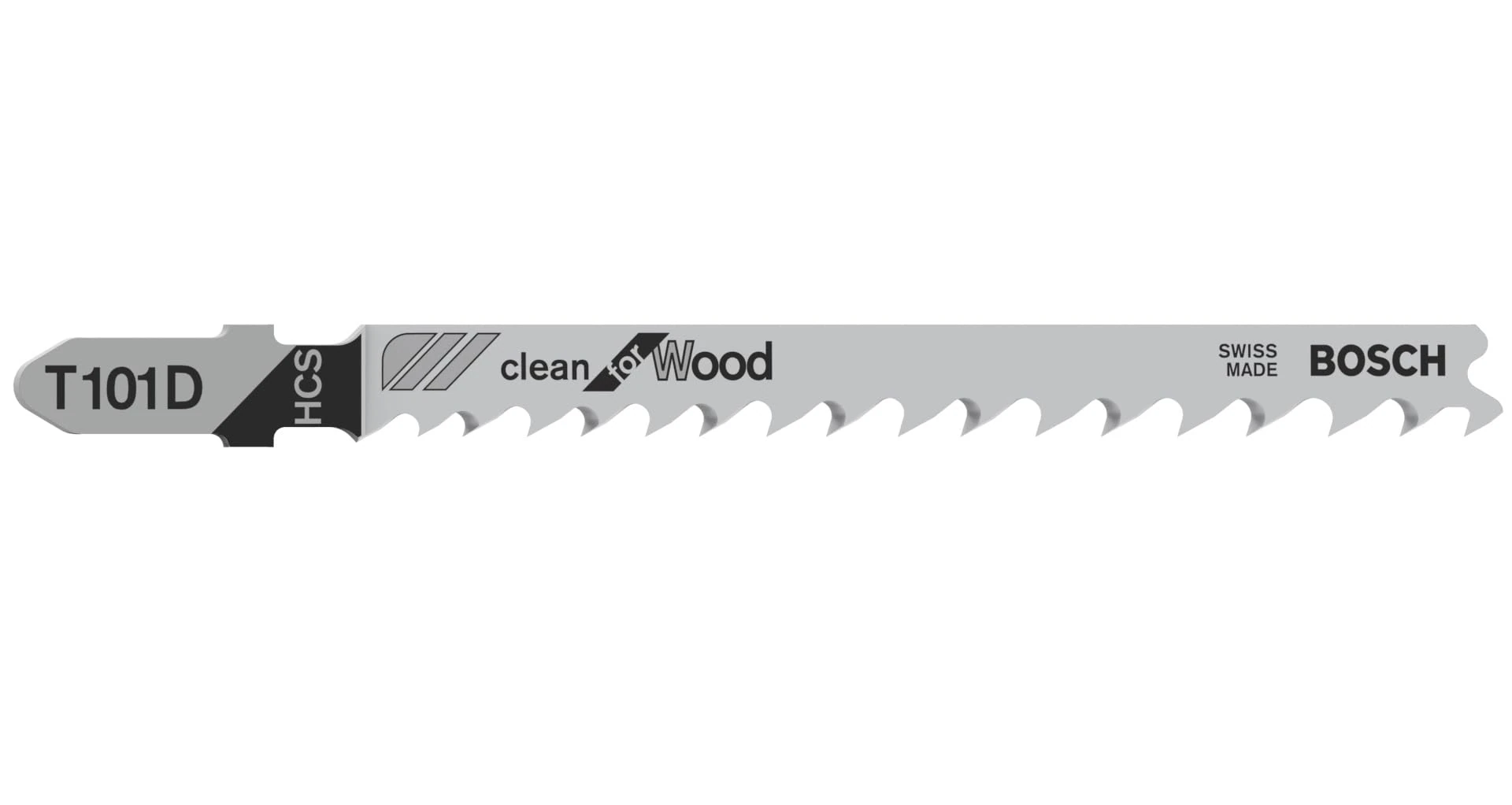 Bosch 100x T 101 D Clean for Wood Jigsaw Blade (for Softwood, Plywood, Length 100 mm, Professional Accessory Jigsaw)