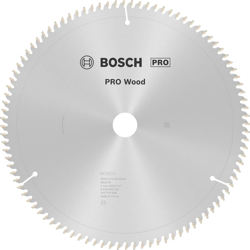 Bosch 1x PRO Wood Circular Saw Blade for Corded Mitre Saws (for Softwood, Hardwood, Ø mm, Professional Accessory Mitre Circular Saw)