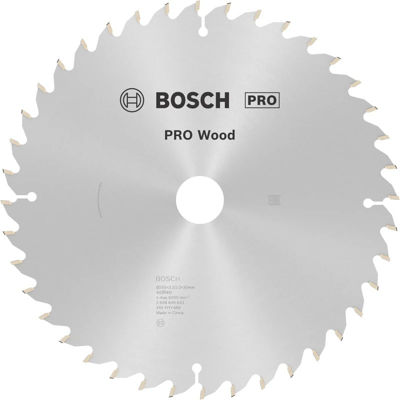 Bosch PRO Wood Circular Saw Blade 250mm - Mitre Saw - Image 1
