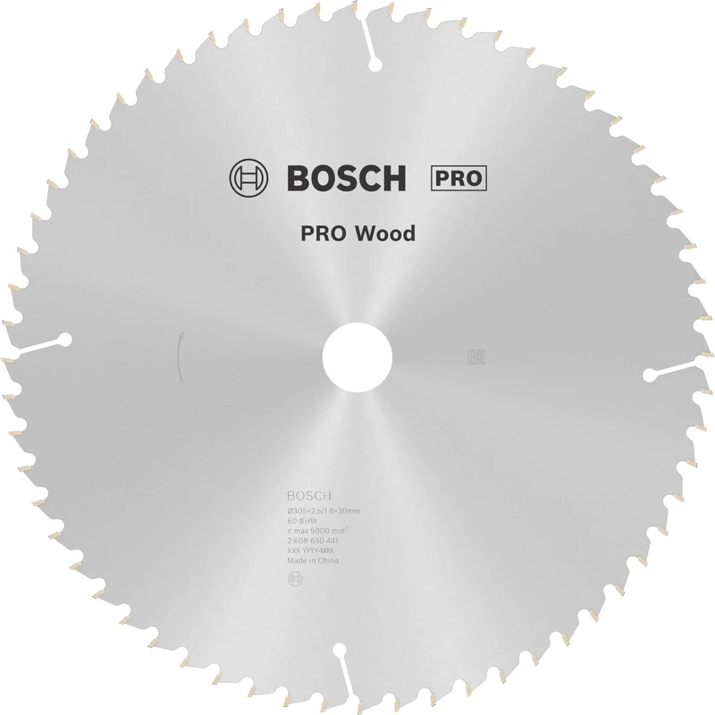 Bosch 1x PRO Wood Circular Saw Blade for Corded Mitre Saws (for Softwood, Hardwood, Ø mm, Professional Accessory Mitre Circular Saw)