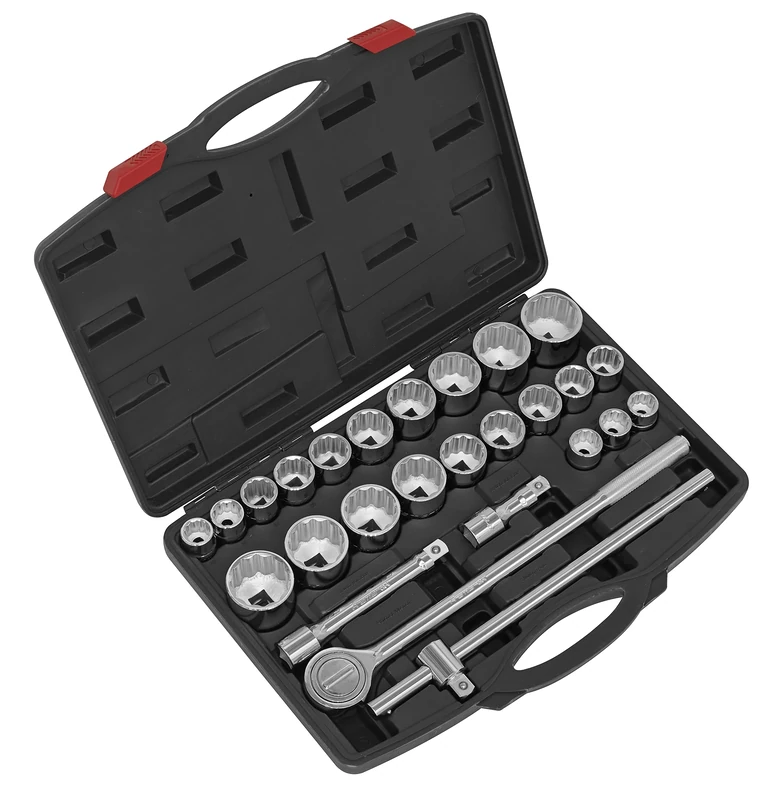 Sealey Ak2582 Socket Set 26Pc 3/4Sq Drive 12Pt Walldrive - Duometric