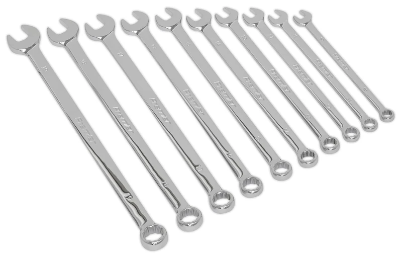 Sealey Ak6310 Combination Spanner Set 10Pc Extra-Long Metric