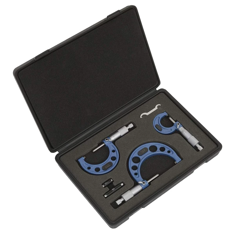 Sealey Ak9651M Micrometer Set 3Pc Metric