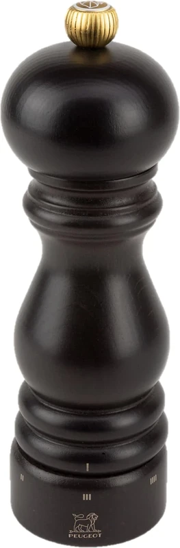 PEUGEOT - Paris u'Select 18 cm Salt Mill - 6 Predefined Grind Settings - Made with PEFC Certified Wood - Made in France - Chocolate Colour