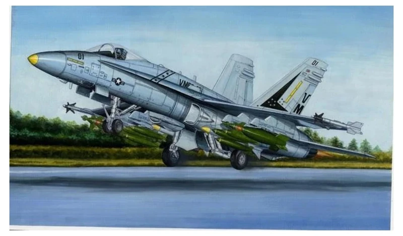 Hobbyboss 1:48 Scale F/A-18A Hornet Assembly Kit