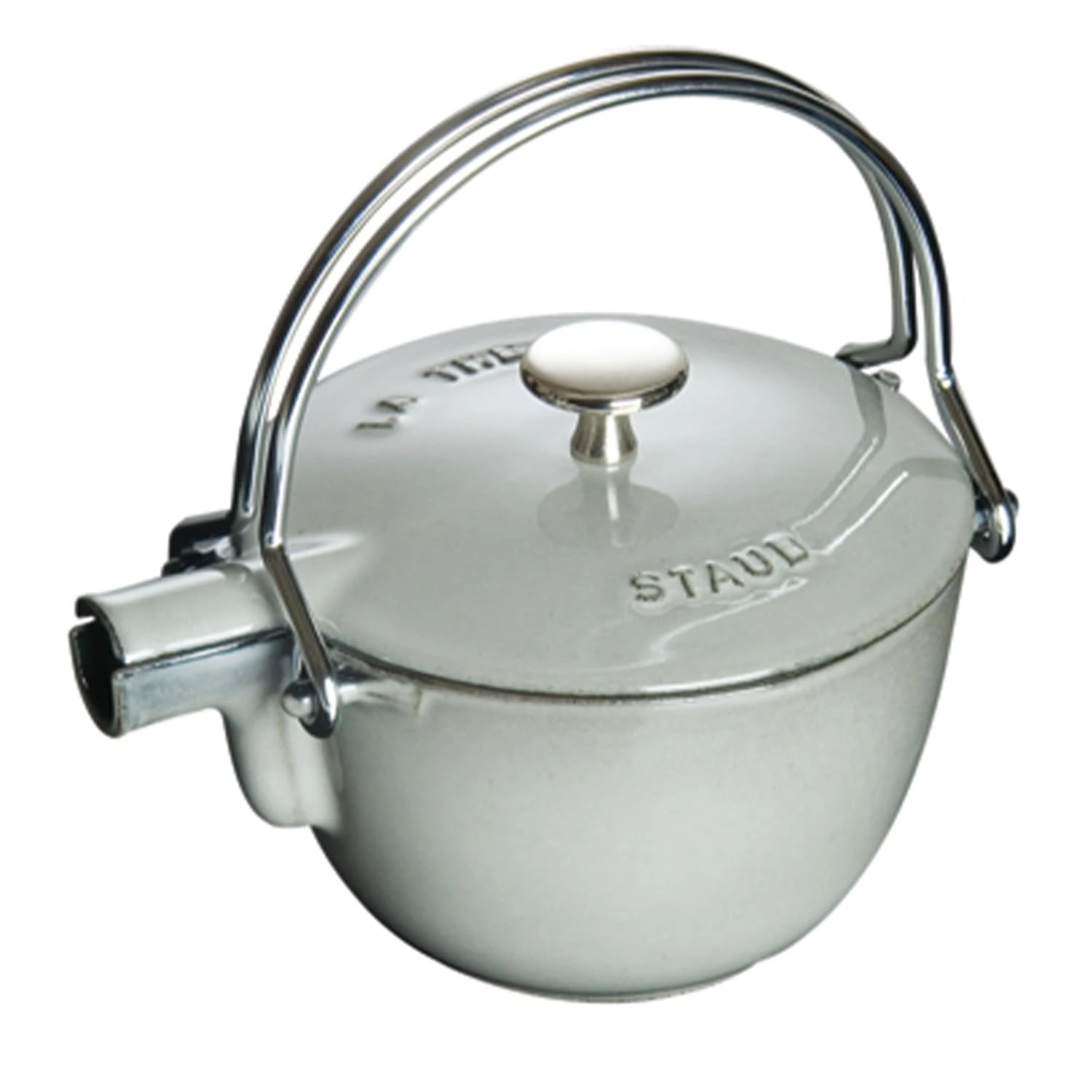 STAUB 40509-420-0 Cast Iron Tea Pot, Graphite Grey
