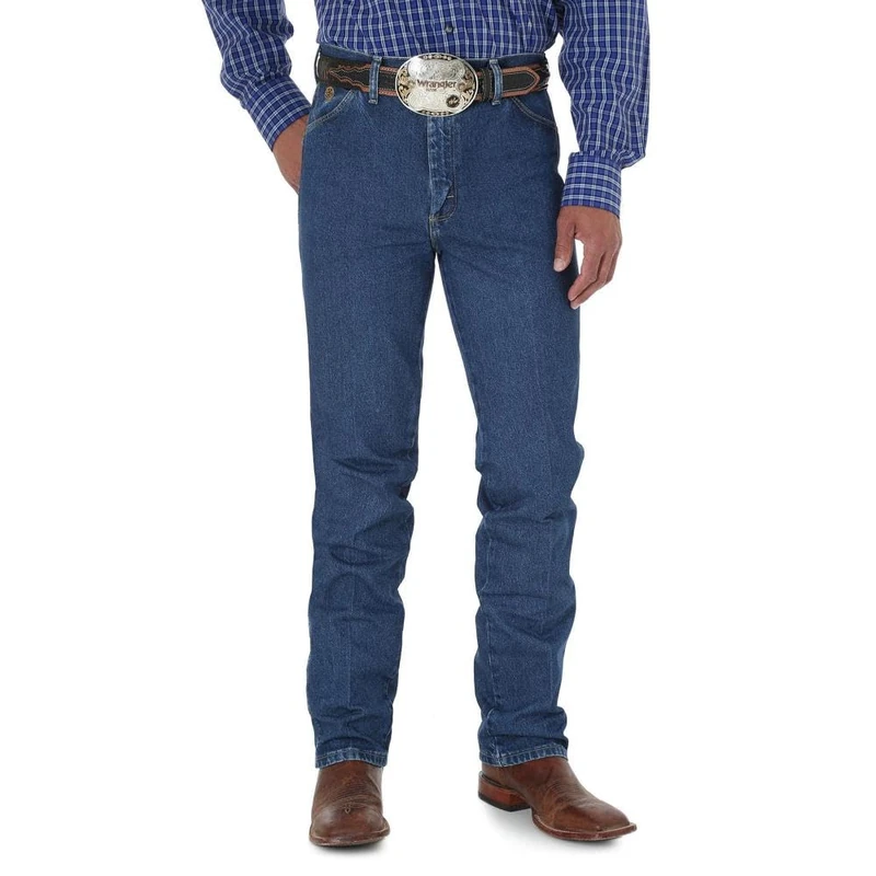 Wrangler Men's George Strait Cowboy Cut Slim Fit Jean, Dark Stone, 30W / 30L