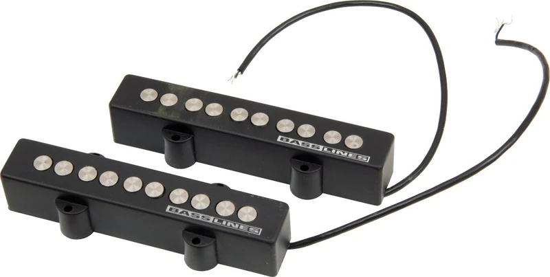 Seymour Duncan SJ Micro 5 3S Series 5 String Jazz Bass Guitar Simple JB Quarter clés for Jazz Bass, Bass, Black