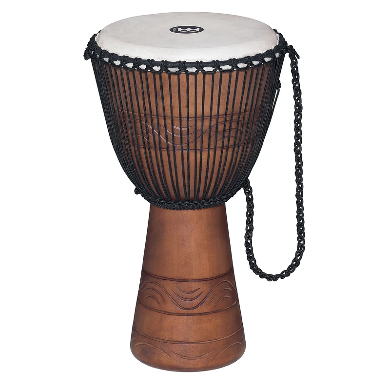 Meinl Percussion Water Rhythm Djembe - Large Handdrum - Including Bag - Diameter 12 Inches - Mahogany, Multicoloured (ADJ2-L+BAG)