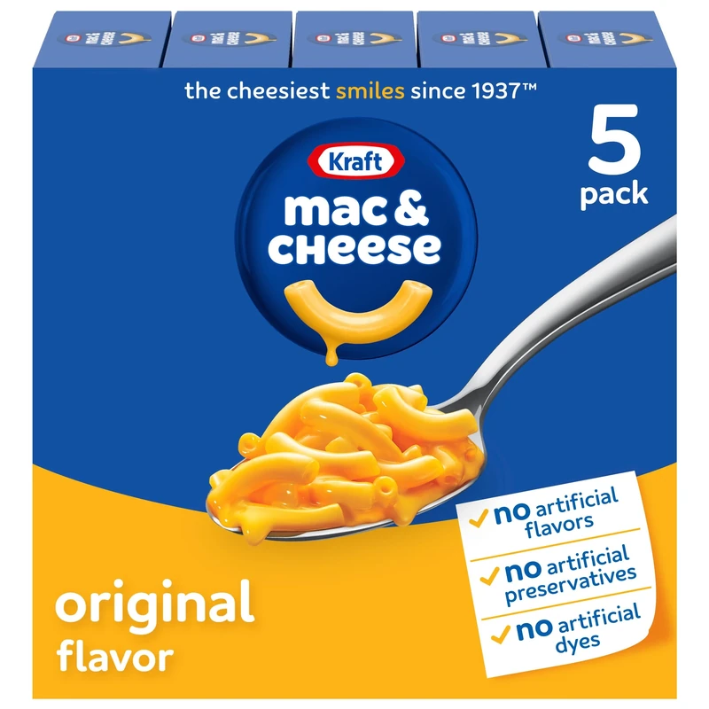 Kraft Mac & Cheese 7.25 Oz, 5 Ct - Image 1