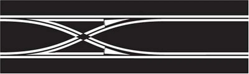 Scalextric Digital C7036 Lane Change Straight 1:32 Scale Accessory, Black - Image 1