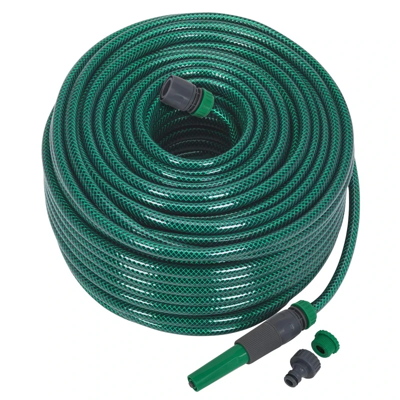 Sealey Gh80R Water Hose 80Mtr with Fittings - Image 1