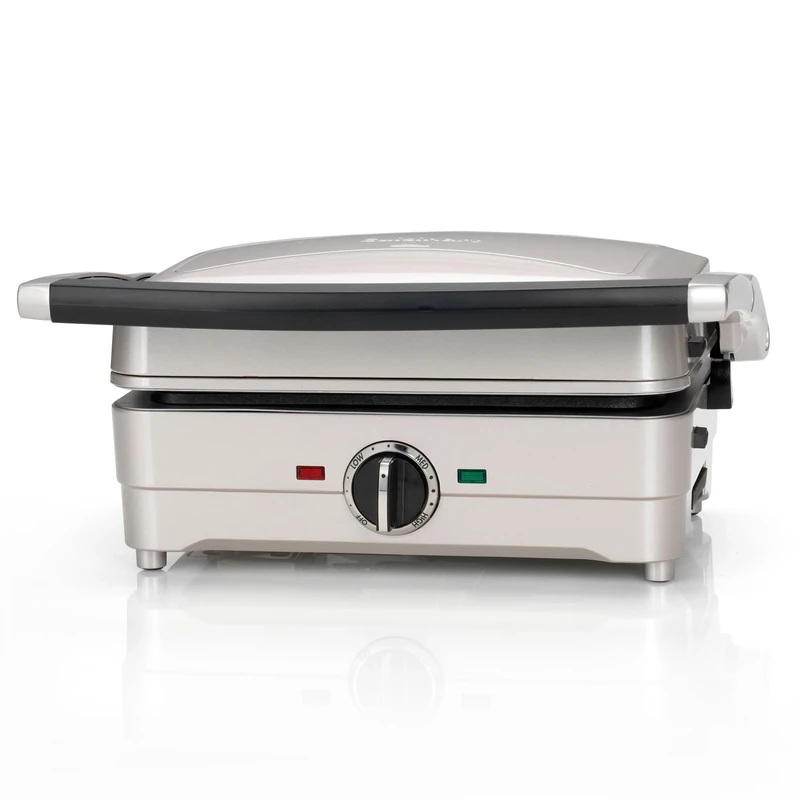Cuisinart Waffle & Pancake Maker, Electric grill, even cooking, Non-stick Removable, interchangeable plates, Dishwasher safe, 210°C, Frosted Pearl