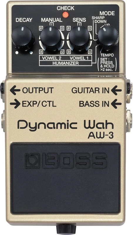BOSS AW-3 Dynamic Wah Guitar Pedal, Dynamic wah sounds with incorporated human voice-type sounds through a new “Humanizer” Mode