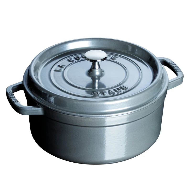 Staub 2.5 Quart Round Cocotte, Graphite Grey
