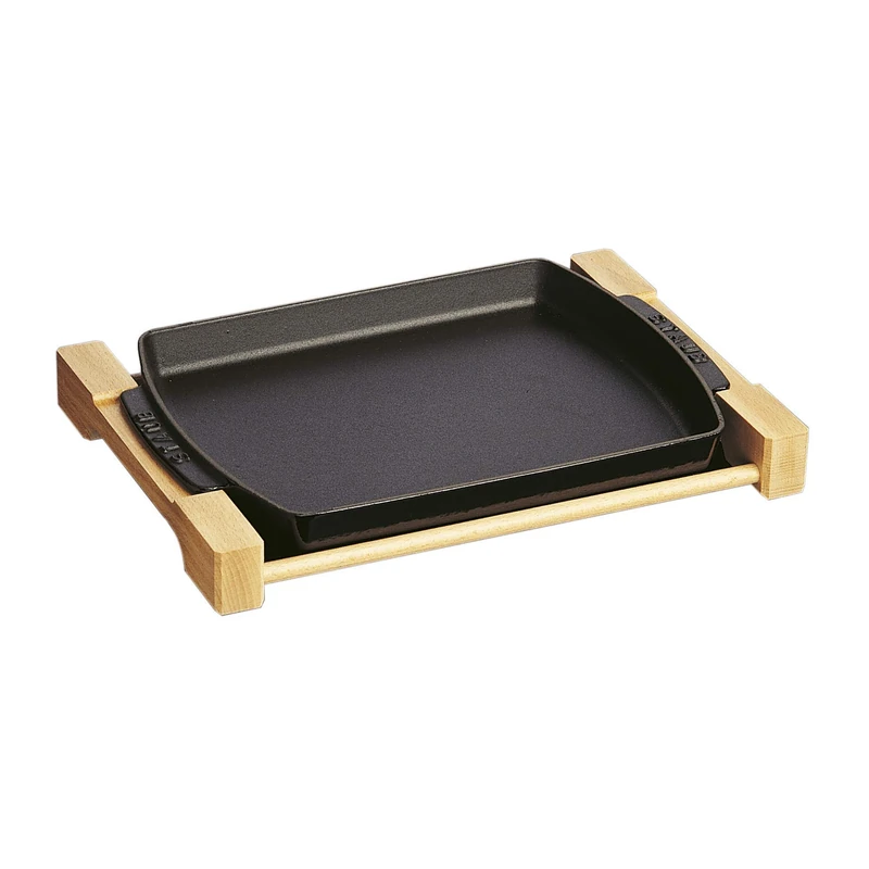 STAUB Rectangular Cast Iron Serving Dish - Oven Safe 500F, 13x9