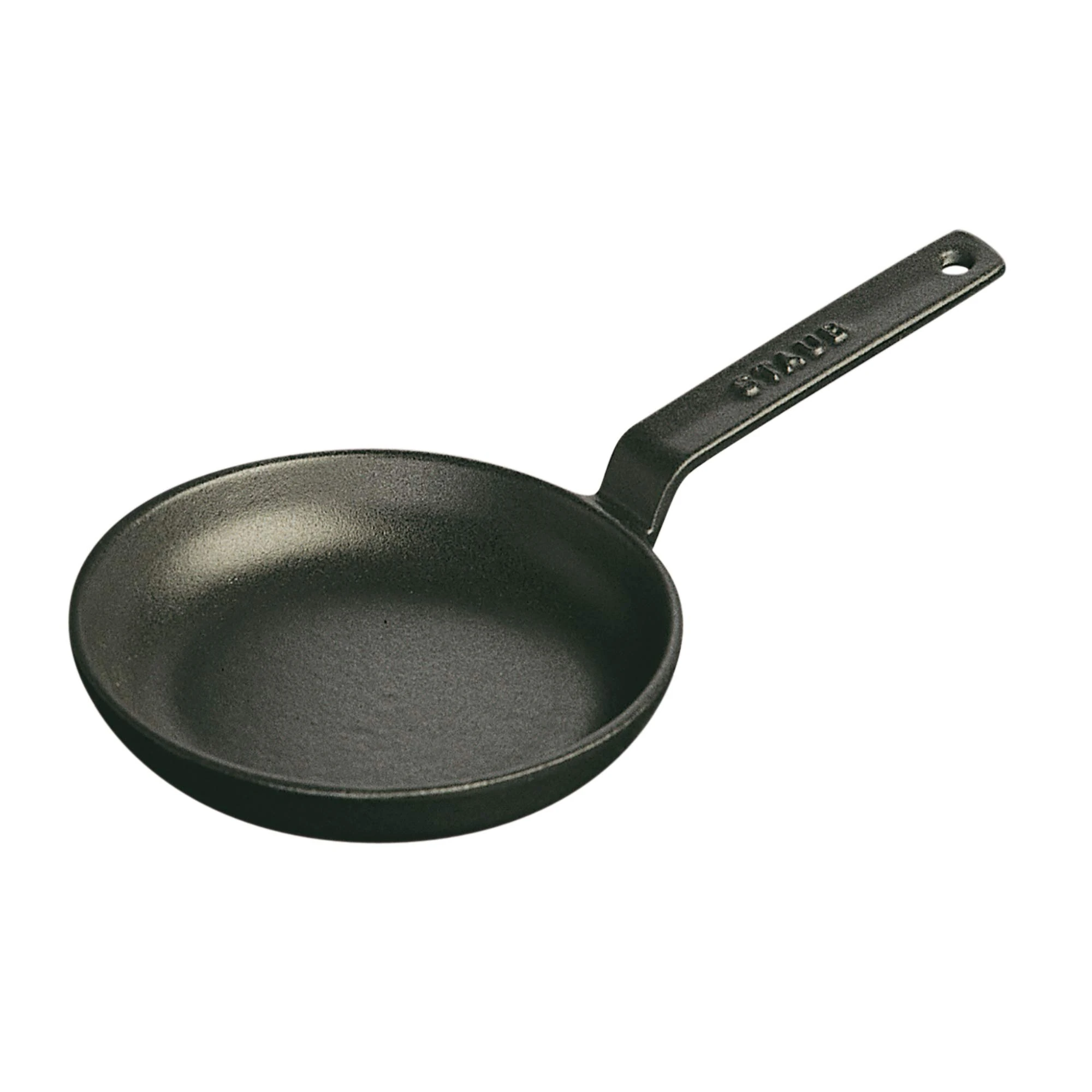 Staub Mini Frying Pan Single Pan – Pan (Single Pan, Black, Cast Iron, 0.15 l, 400 g)