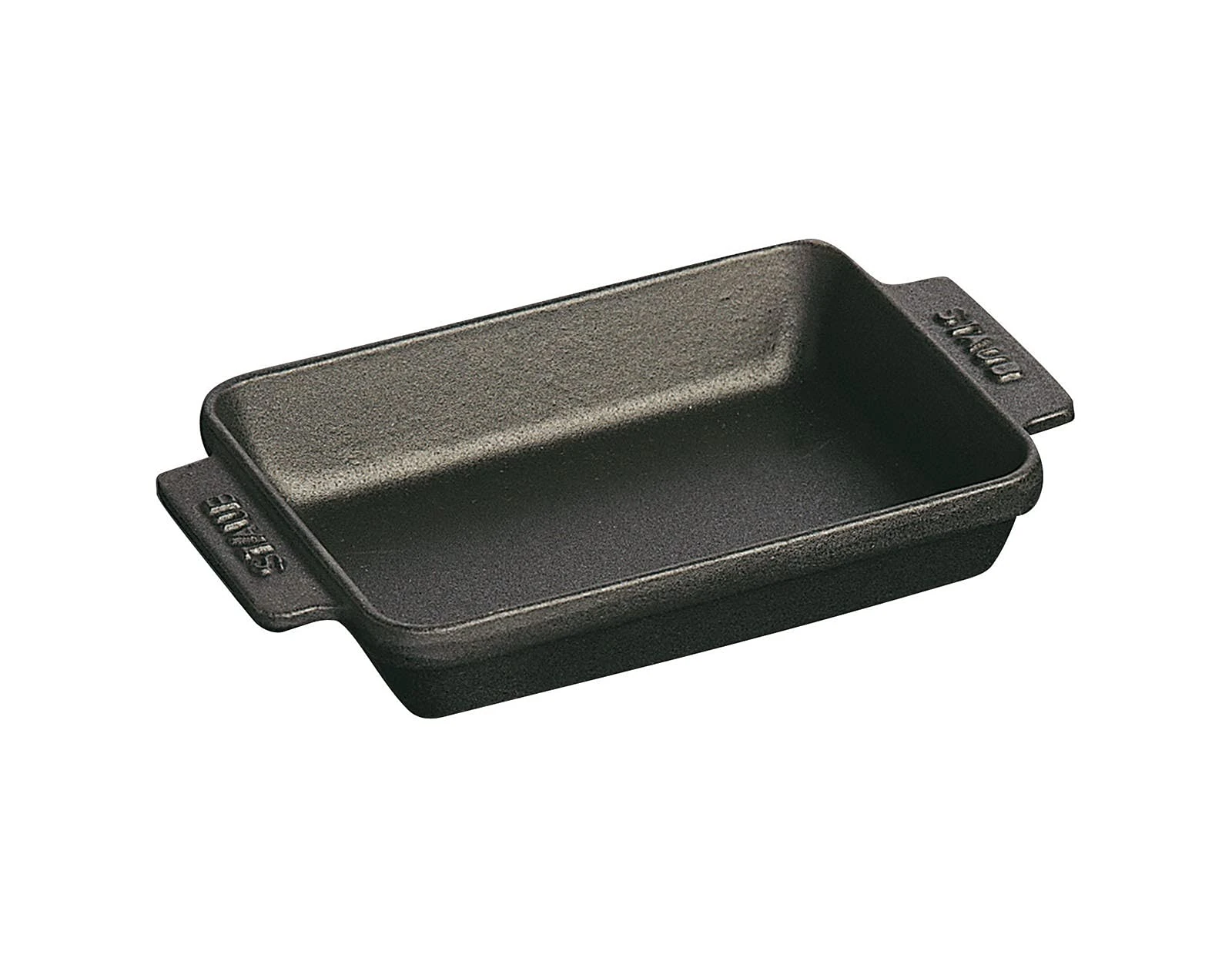 STAUB Cast Iron Mini Rectangular Baker, 5.75-inch, Black Matte