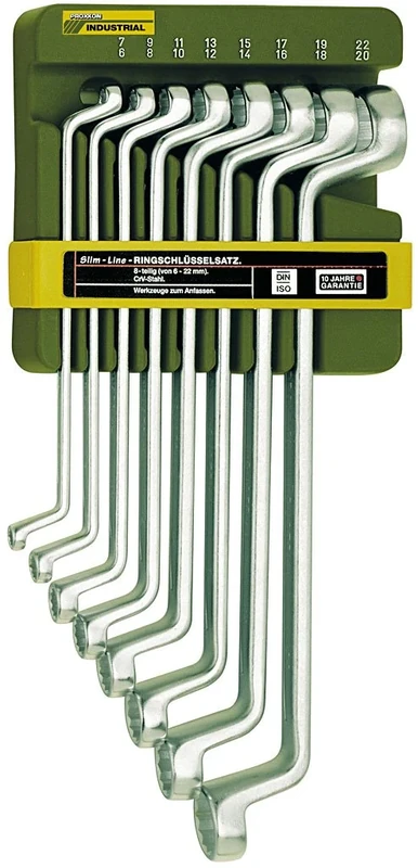 Best Price Square SPANNER SET, DOUBLE RING, 8PC 23810 By PROXXON