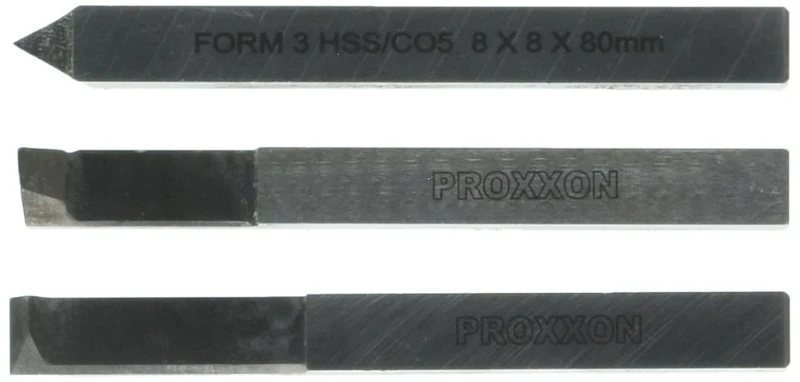 Proxxon 24540 3 piece thread cutting set (8 x 8 x 80 mm), Silver - Image 1