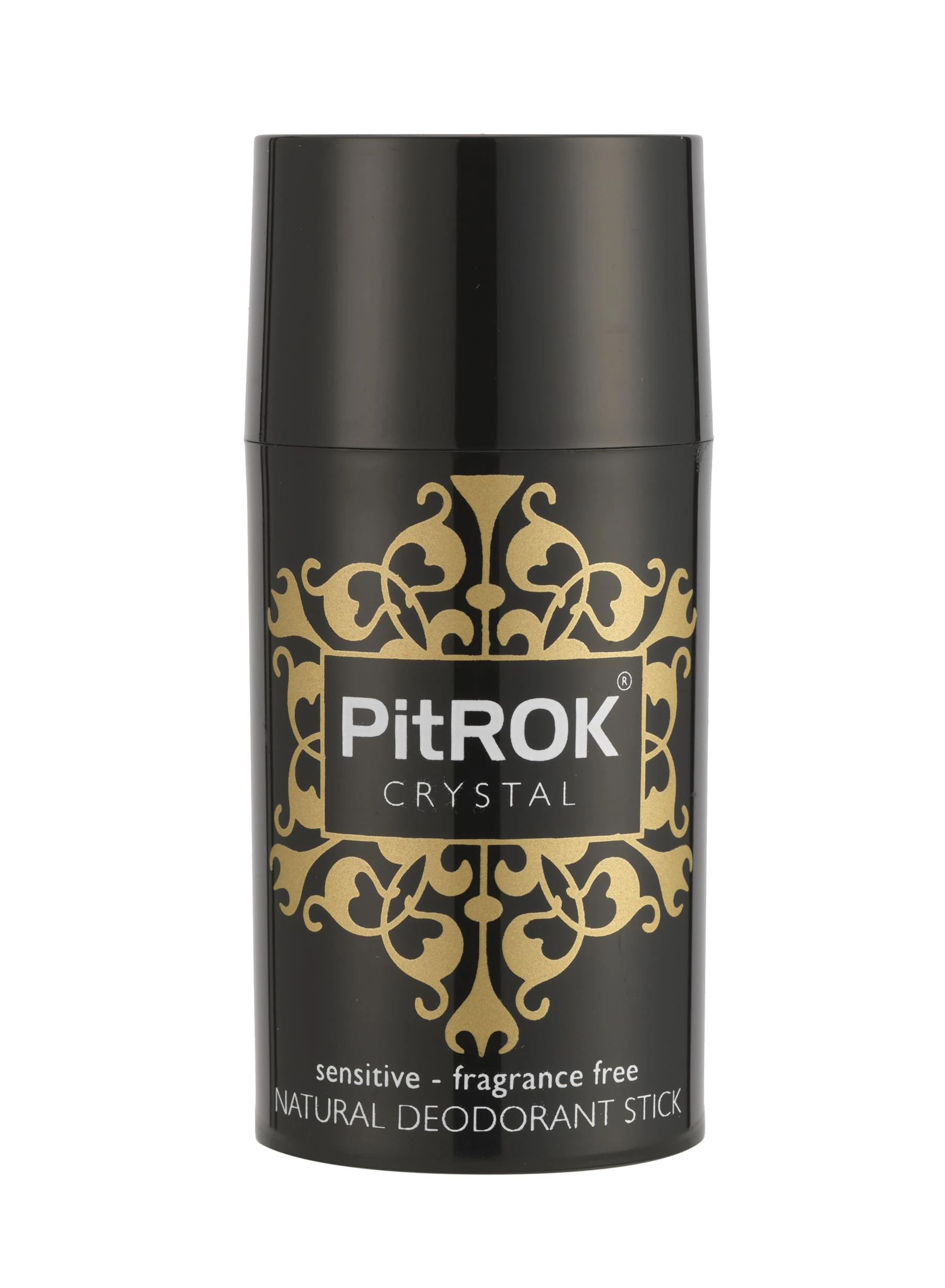 PitROK Original Crystal Natural Deodorant Stick 1x100g. Refillable 'Push-Up' Format. Vegan, Cruelty Free, Fragrance Free. Sensitive Skin.