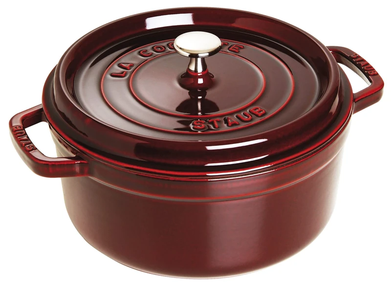STAUB 40509-357-0 Cocotte Round 24cm Grenadine red