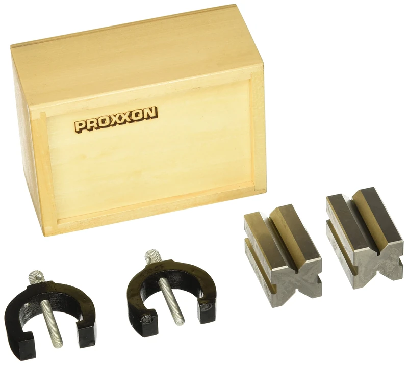 Proxxon 24262 Precision Prisms 2-Piece Set Length 50 mm x Width 30 mm x 30 mm in Wooden Box