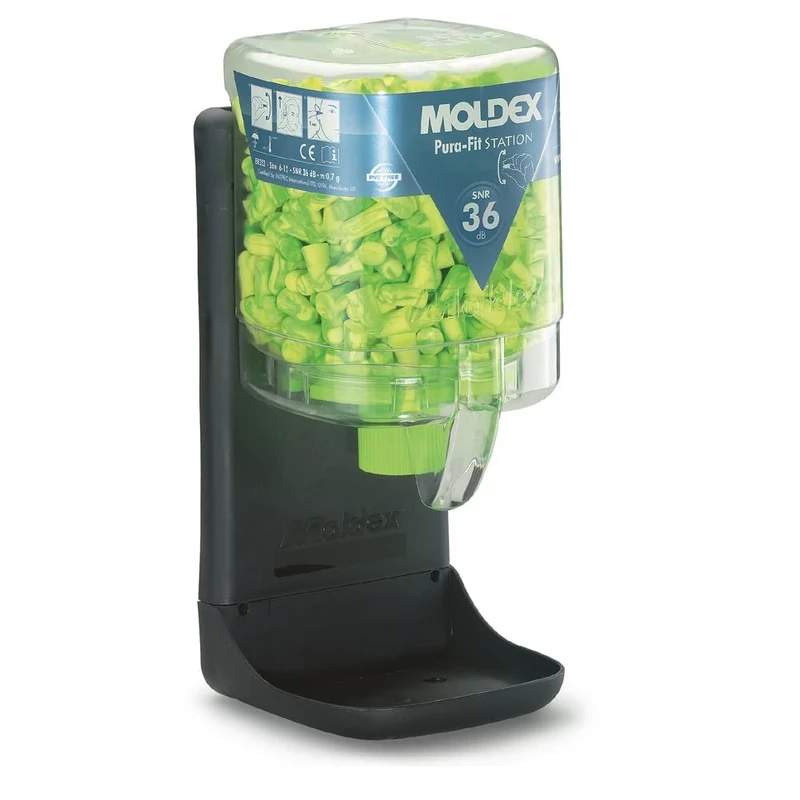 Moldex 772501 SNR36 Pura-Fit Small Earplug, Pack of 250 ,Green,14.5 x 14.5 x 23.01 cm